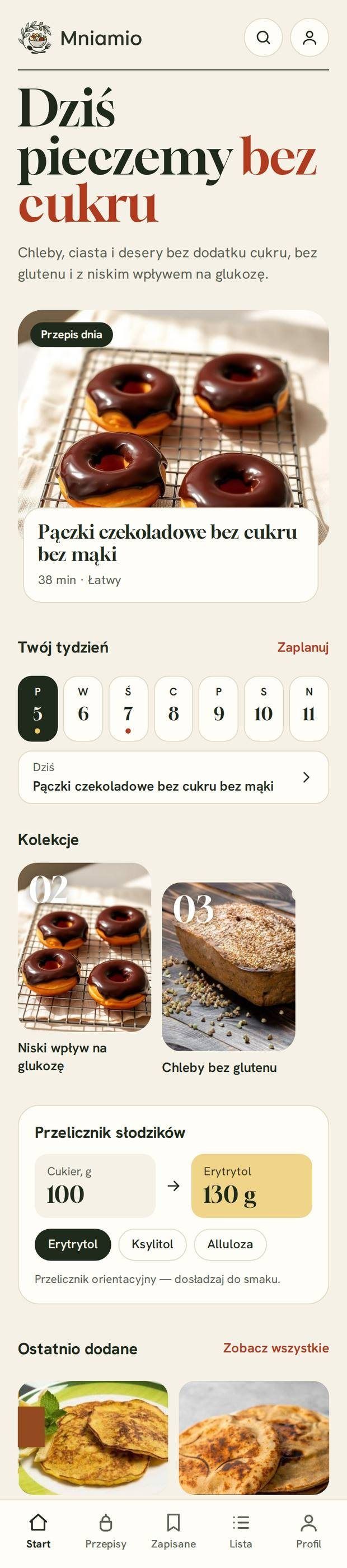 Przepis dnia i plan tygodnia